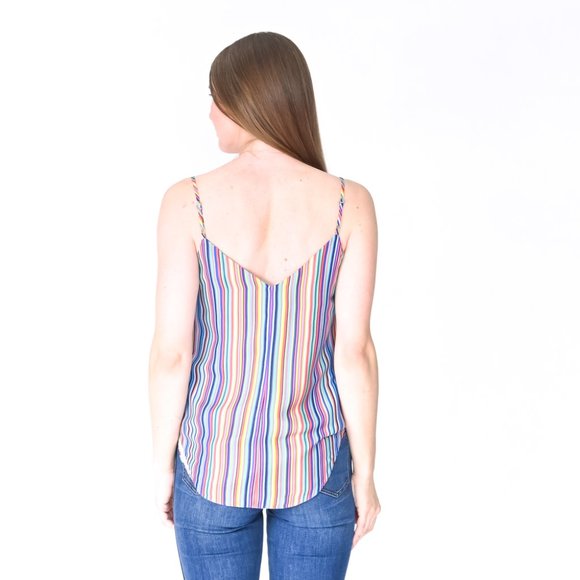 AMANDA UPRICHARD Gold Button Aiden Striped Cami - Picture 4 of 5